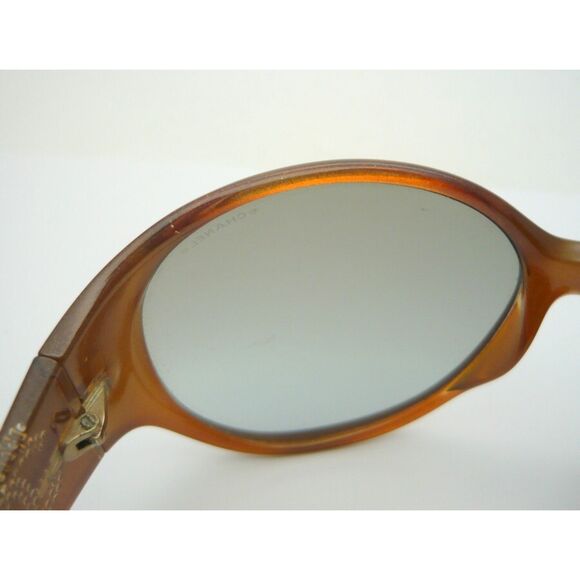Chanel (Authentic) Golden Brown CC Crystal Accent Oversized Vintage Sunglasses - Picture 6 of 11
